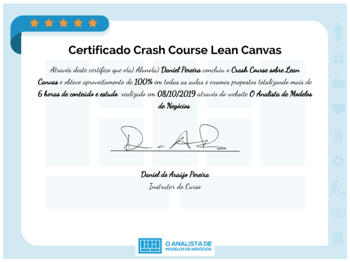 Certificado Crash Course Lean Canvas